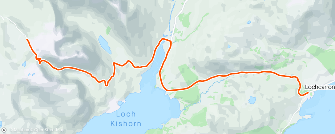 Map of the activity, #BRVR - Bealach