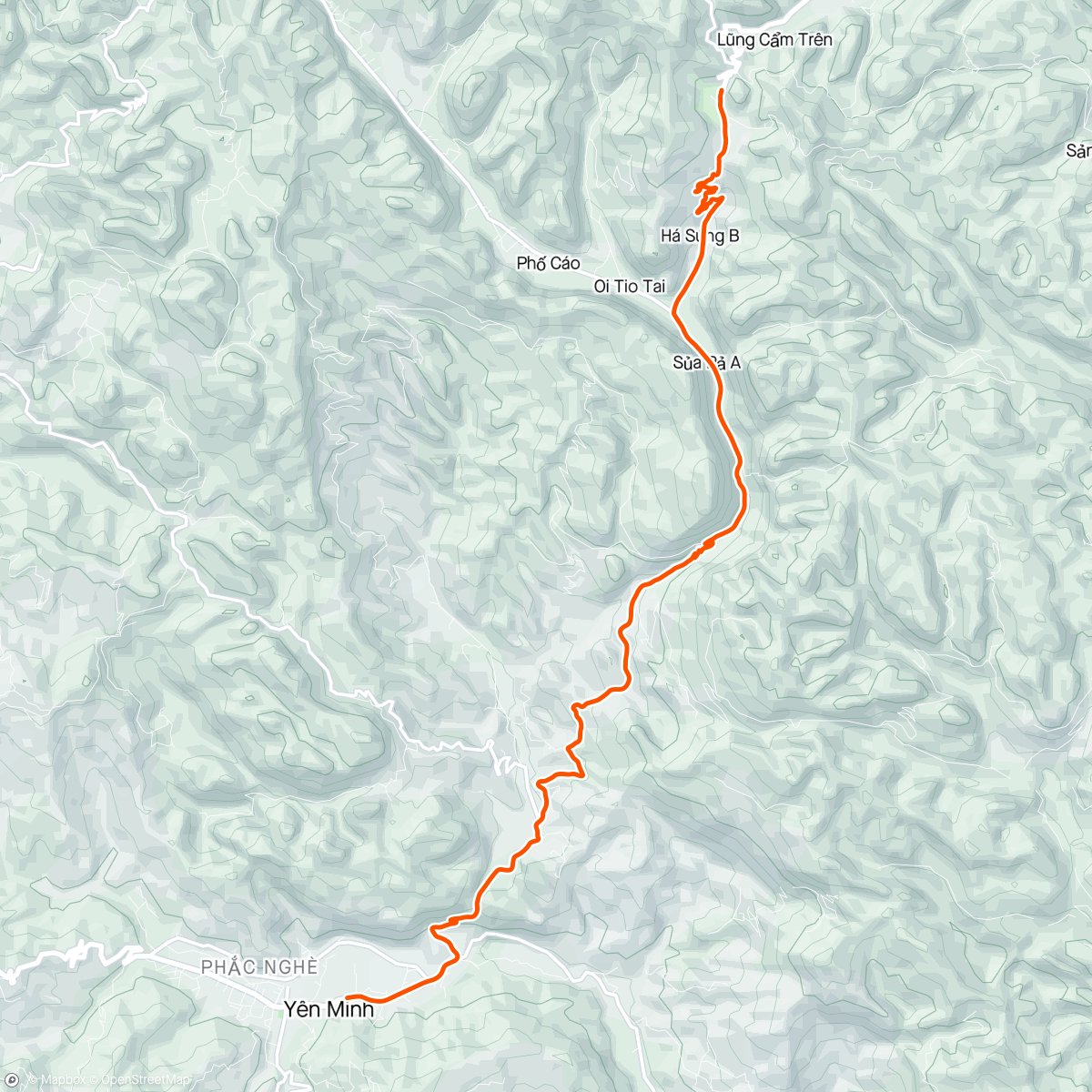 Map of the activity, Tour of Ha Giang - Stage 3a