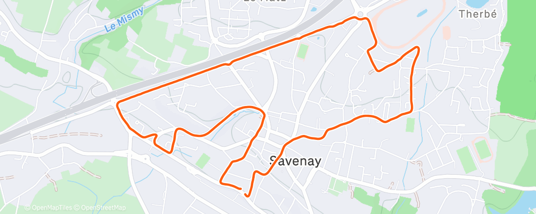 Map of the activity, Tour de Savenay 🏃‍♂️ 🥶