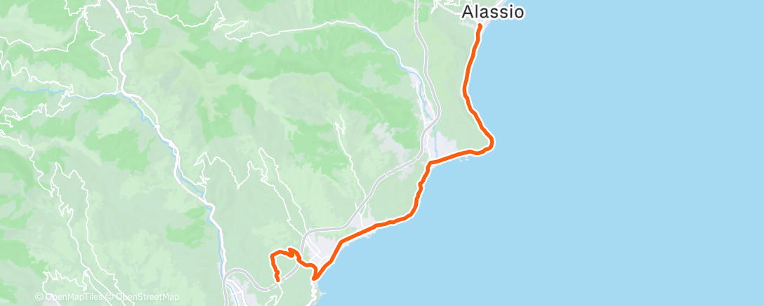 Mapa de la actividad (Pedalata mattutina)