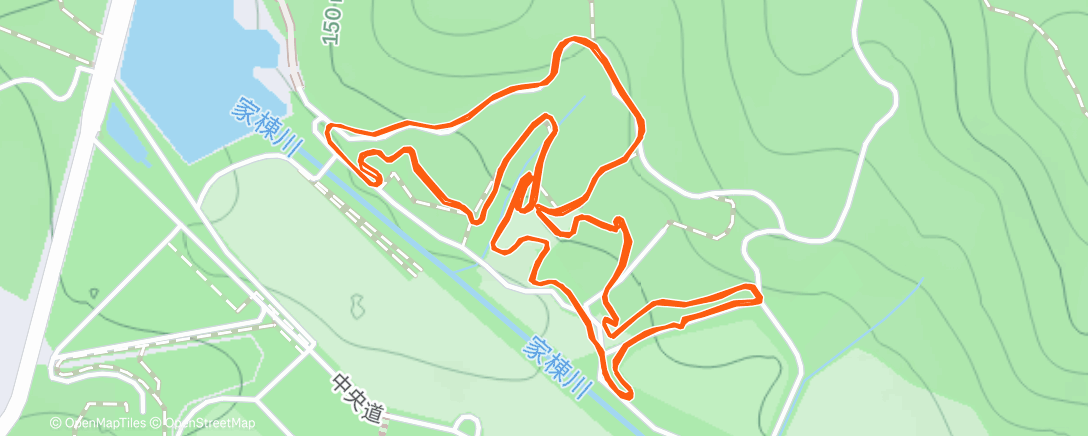 Map of the activity, ランチタイム ライド