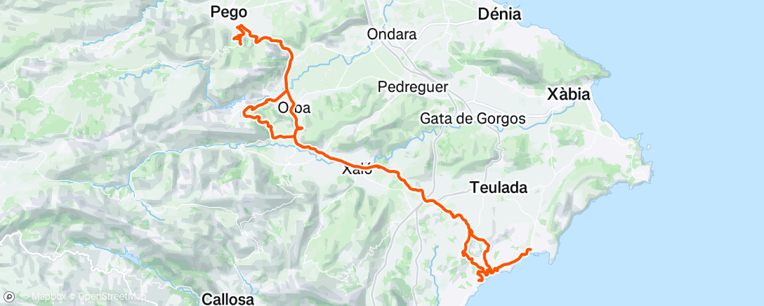 Map of the activity, Morning Ride