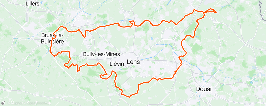 Map of the activity, Collines de L’Artois