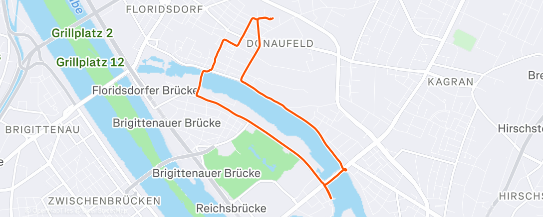 Map of the activity, Xmas Party Ride