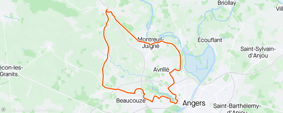 Map of the activity, Morning Ride 🌬️🌧️