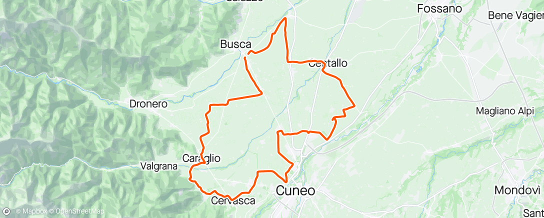 Map of the activity, Giro di scarico molto frizzante
