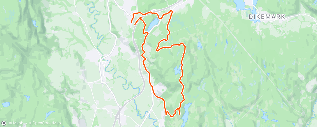 Map of the activity, Evening Mountain Bike Ride, brukBart