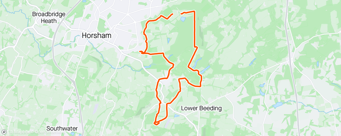 Map of the activity, Very muddy, very nettley, very hilly trail adventure with very wrong shoes and dogs