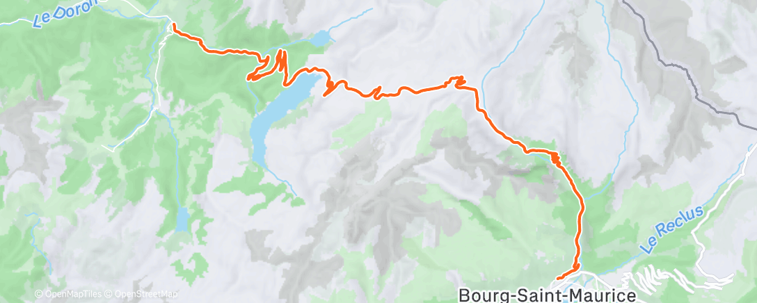 Map of the activity, ROUVY - Cormet de Roselend | France