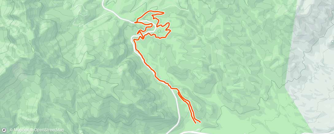 Map of the activity, Mt. Charlie