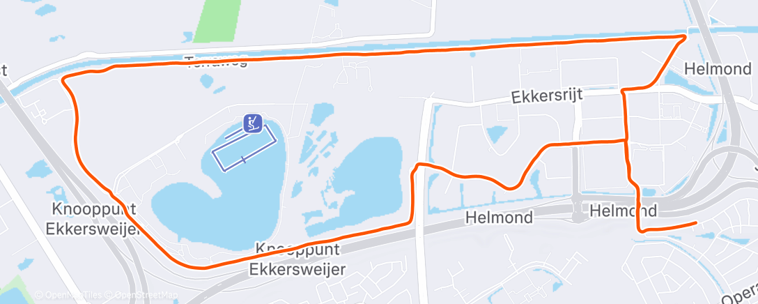 Map of the activity, Morning Run