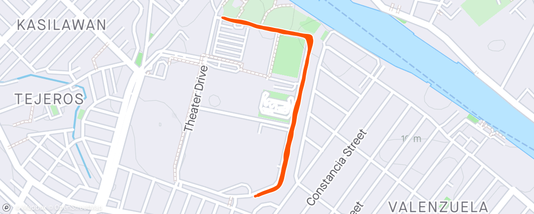 Carte de l'activité First run after Milo Marathon