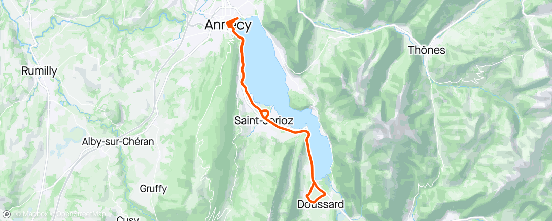 「Marathon d’Annecy ☀️🥵☀️」活動的地圖