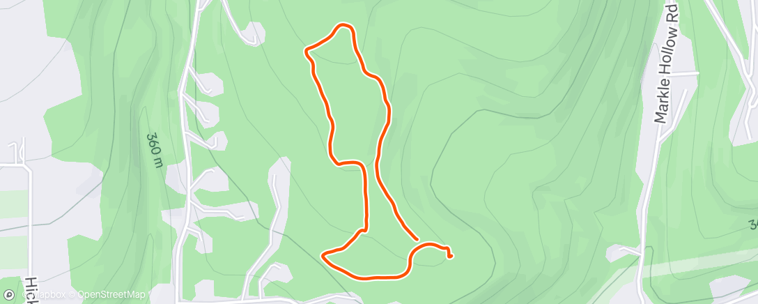 Map of the activity, Morning Walk