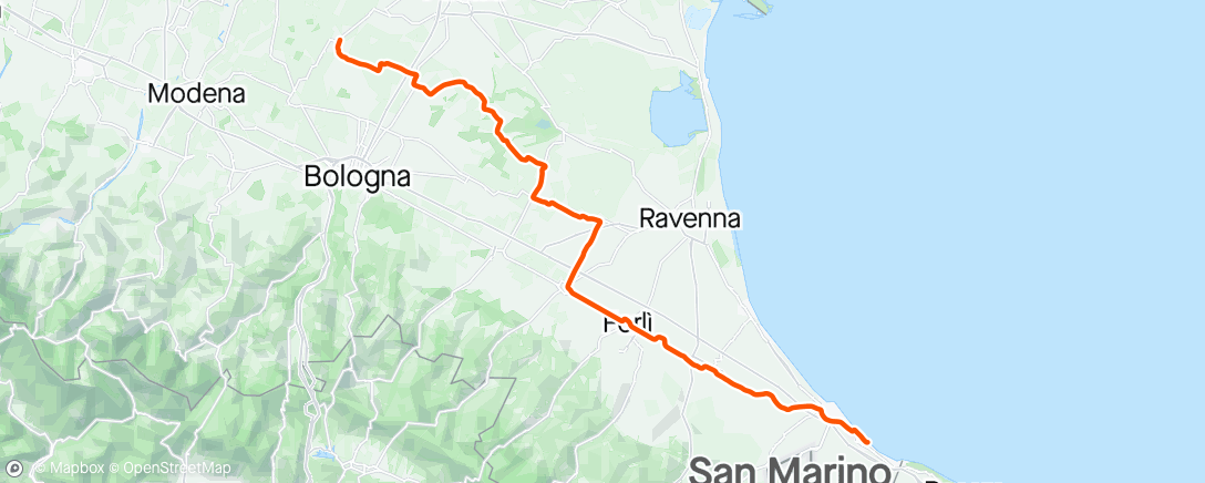 Map of the activity, Tappa 13 di Giro d’Italia🇮🇹