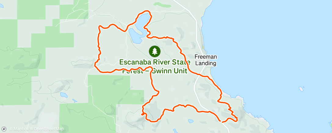 Map of the activity, Fathers Day 4 Peaks w/ dad