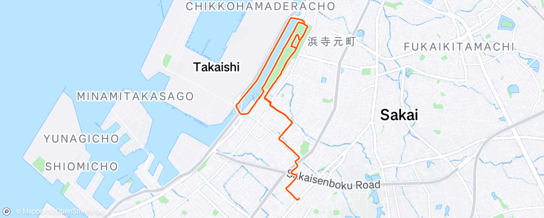 Map of the activity, 朝のライド