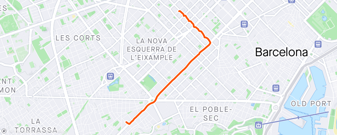 「Caminata de mañana」活動的地圖