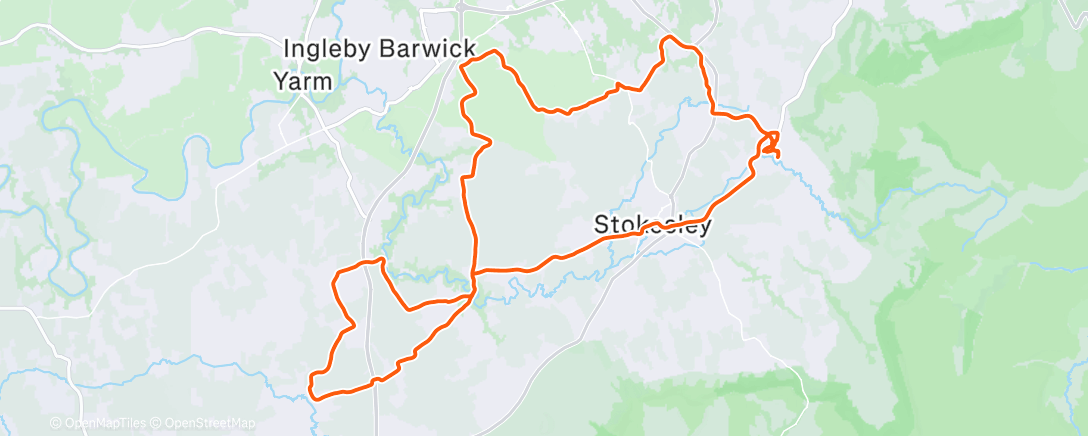 Карта физической активности (Steady one in the lanes.)