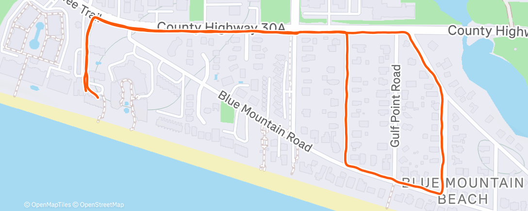 Mapa de la actividad (Afternoon Walk)