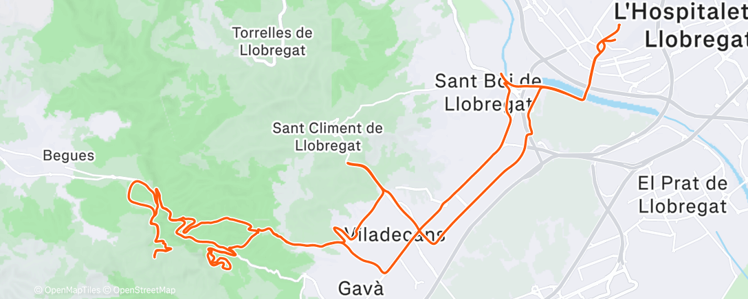 Map of the activity, Escapando de la peste porcina con La Resistencia 🚵🚵