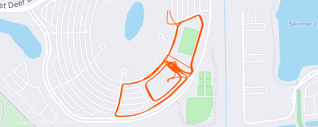 Map of the activity, A little run before work never hurts…