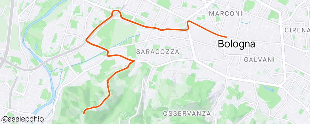 Map of the activity, Zwift - Race: ZTPL Cycling Club Mini Race Series 4/4 (A) on Bologna Time Trial in Bologna TT