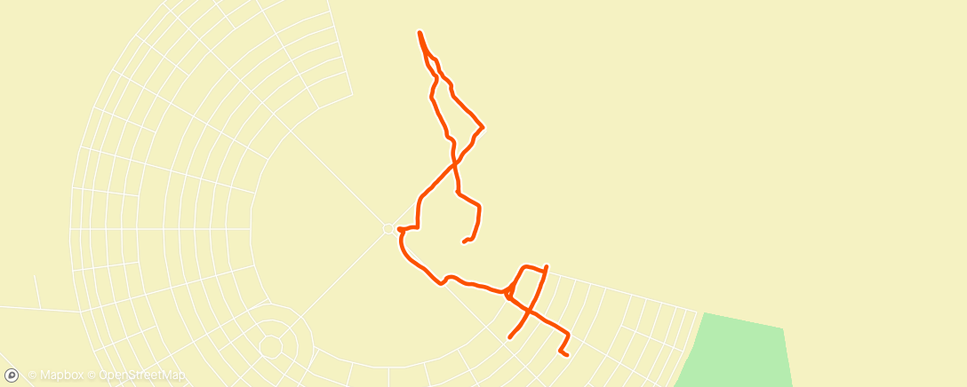 Map of the activity, Evening Walk