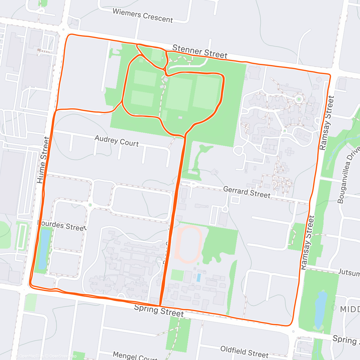 Карта физической активности (Morning Run)