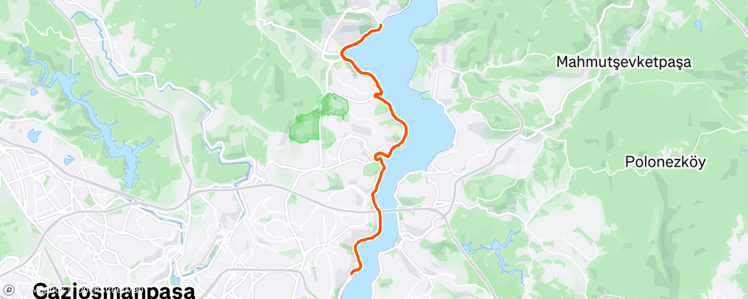 Map of the activity, Morning Ride