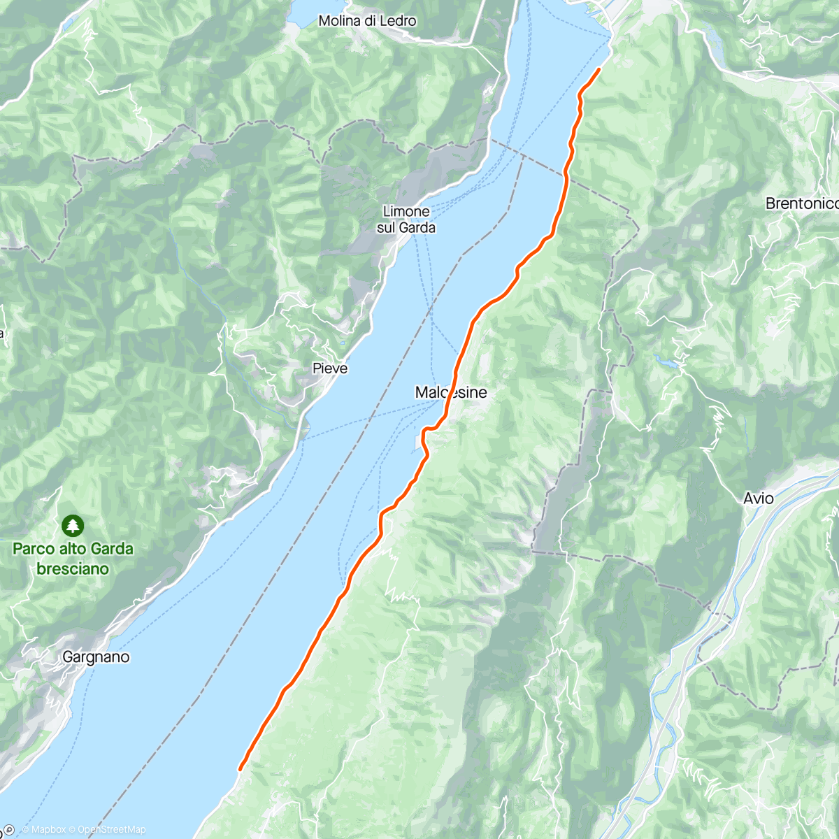 Mapa da atividade, ROUVY - Lago di Garda | Italy