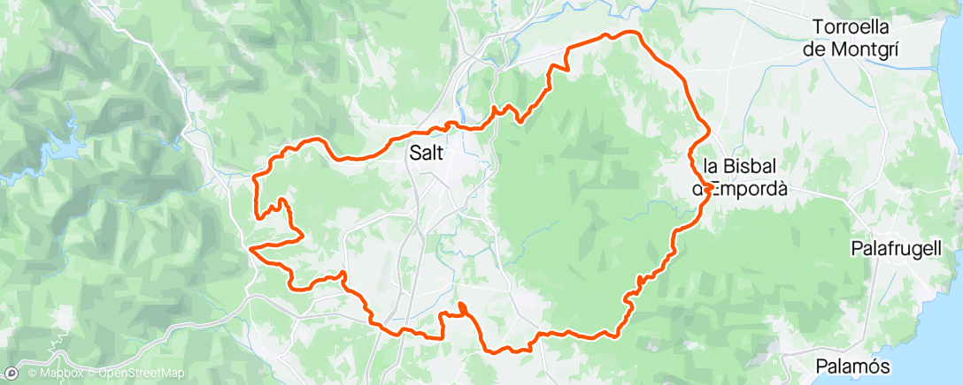 Map of the activity, Girona