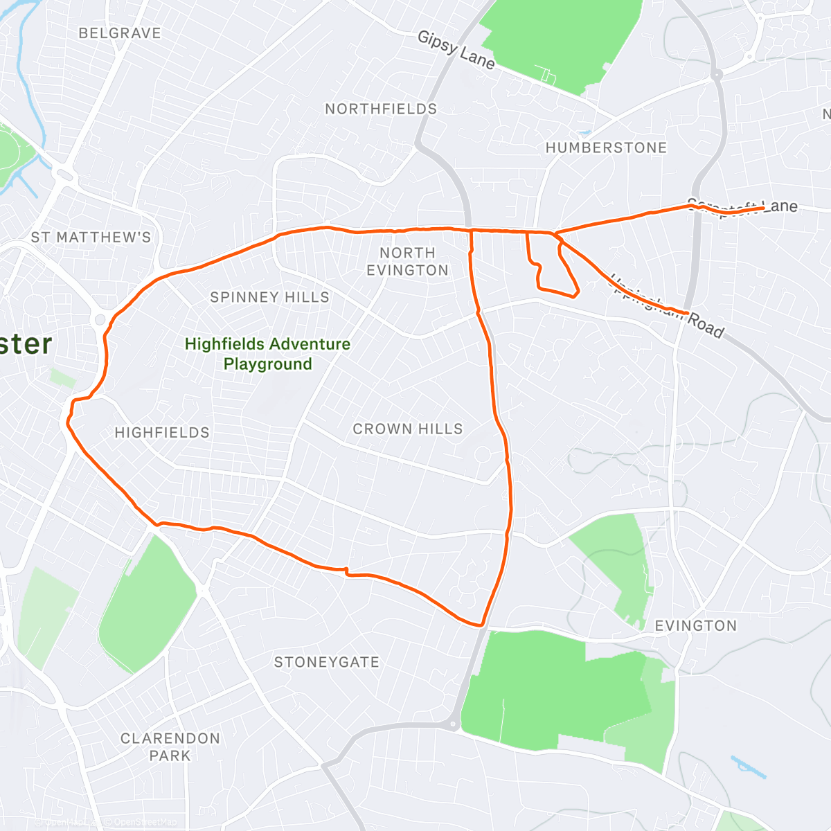 Map of the activity, LDN MARA - W2R4 - Dank Home Half