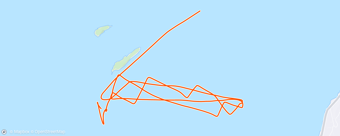 Mapa da atividade, Evening Sail