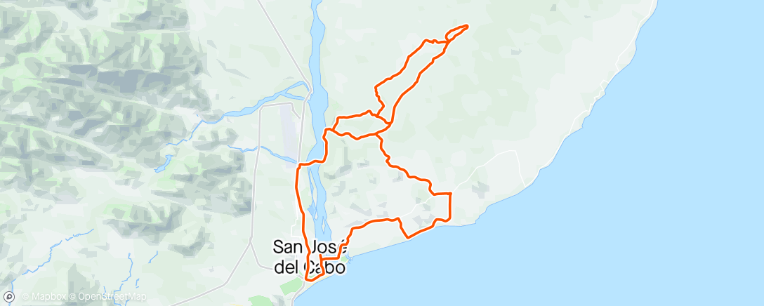 Map of the activity, The Baja Gravel Project