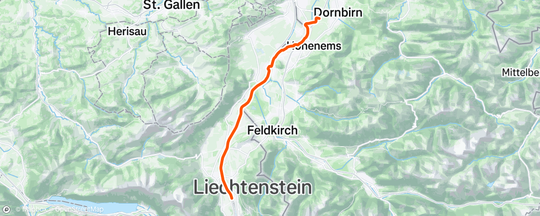 Map of the activity, Morning Ride