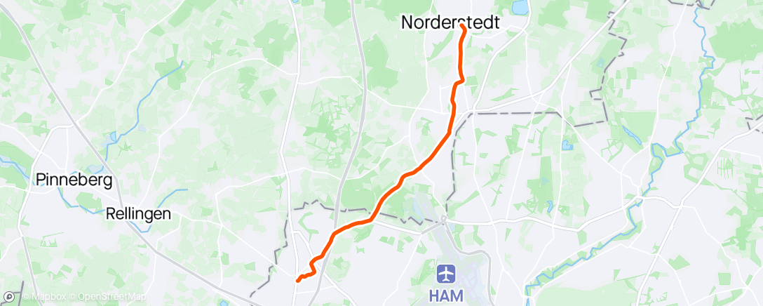 アクティビティ「Radfahrt am Mittag」の地図