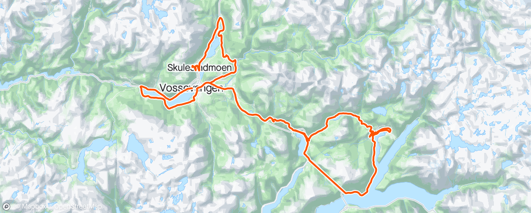 Map of the activity, Tour of Norway day 1