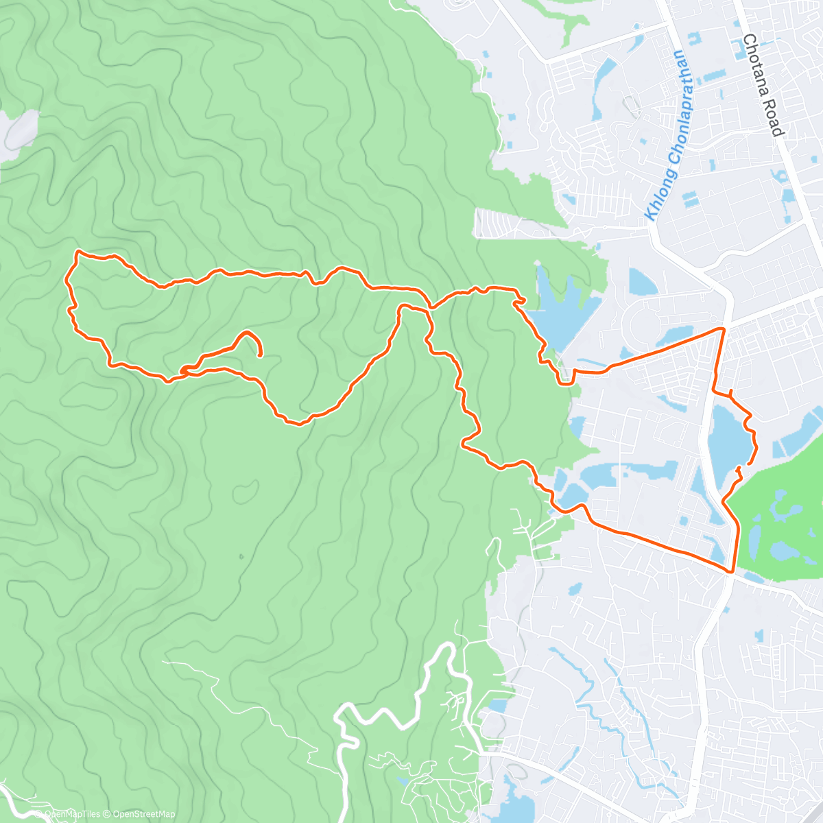 Map of the activity, Morning Trail Run