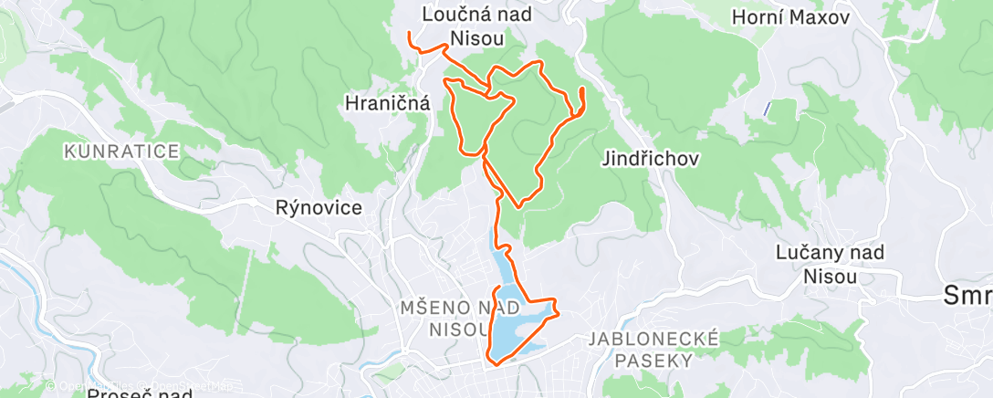 Map of the activity, Šaly & Zhaly lauf - 1. ročník?