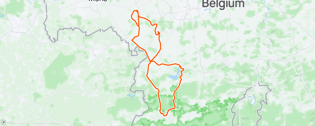 Map of the activity, Afternoon Ride