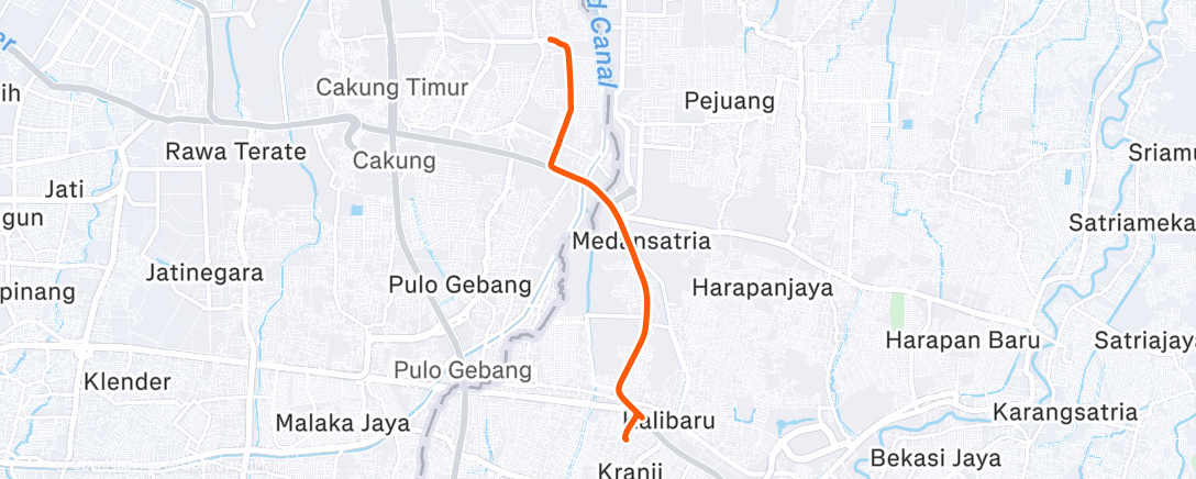 Карта физической активности (Night Ride)