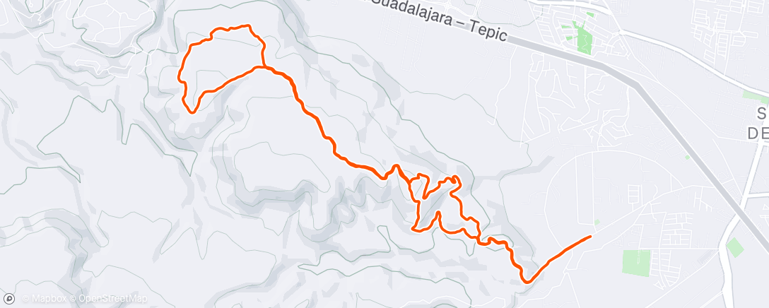 Map of the activity, Morning Run