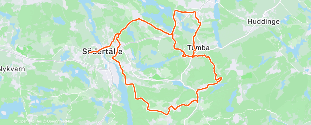 Map of the activity, Morning Ride