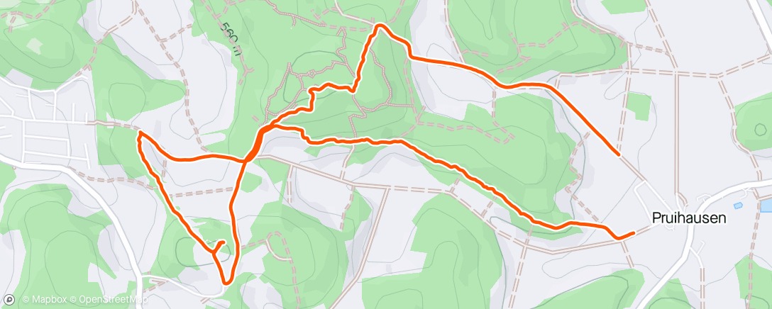 Mapa da atividade, Wanderung am Nachmittag