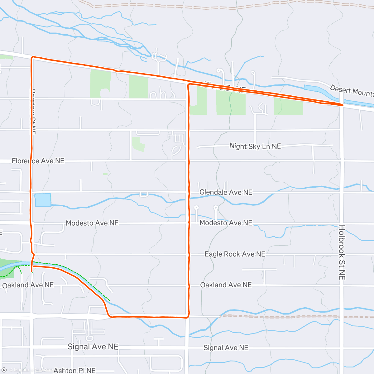 Map of the activity, Morning Roads