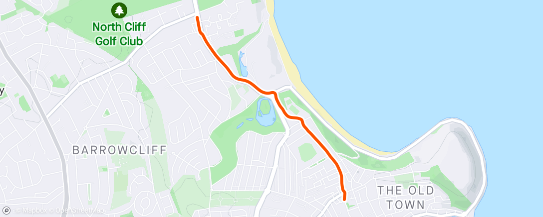 Mapa de la actividad, Thursday Morning Walk to Work