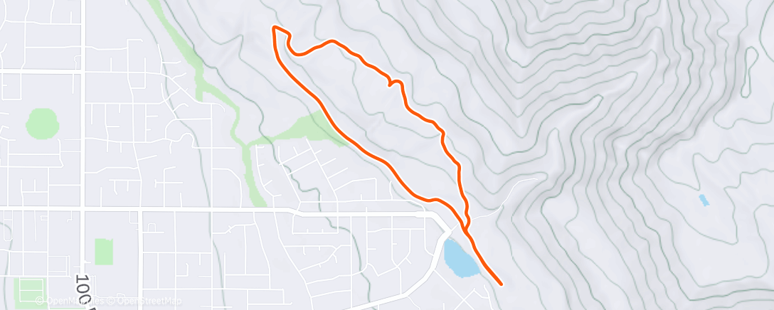 Map of the activity, Morning Hike