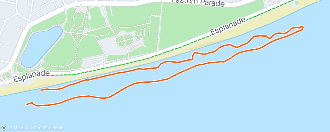 Map of the activity, Lunch Swim