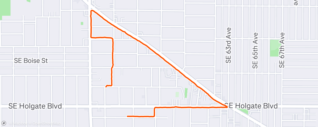 Map of the activity, Afternoon Walk